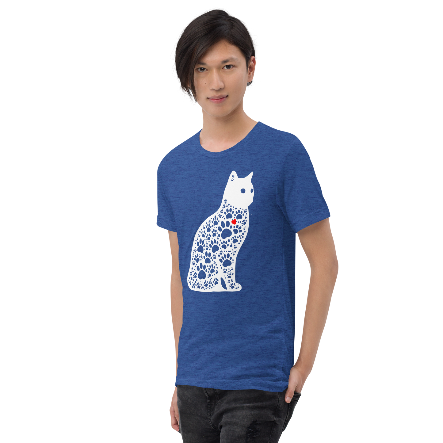 Paws in Harmony - Cat - Tri-Blend Tee