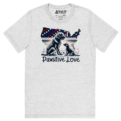 States of Devotion - Pawsitive Love - Tri-Blend Tee