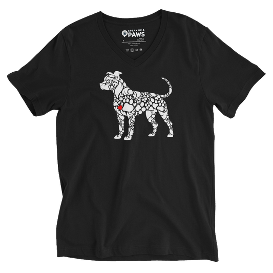 Paws of Loyalty - Pit White - V-Neck Tee