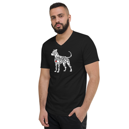 Paws of Loyalty - Pit White - V-Neck Tee