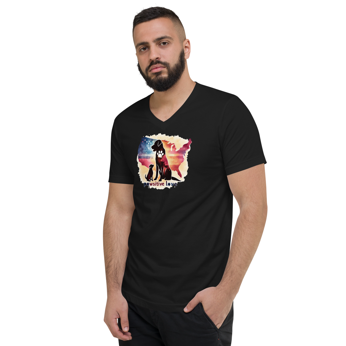 Paws Across the Nation - V-Neck Tee