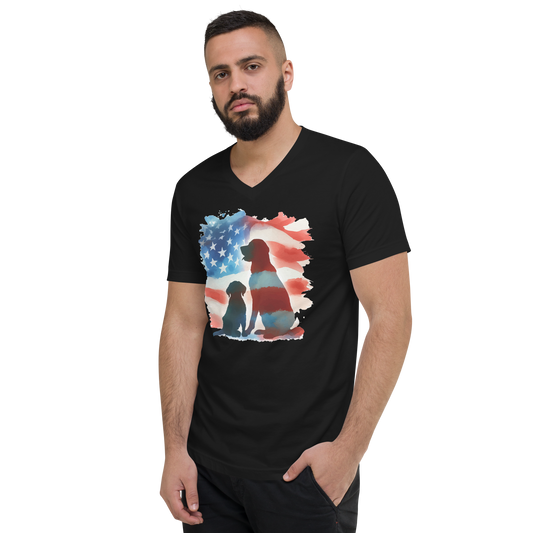 Patriotic Dreams - Men's V-Neck Tee