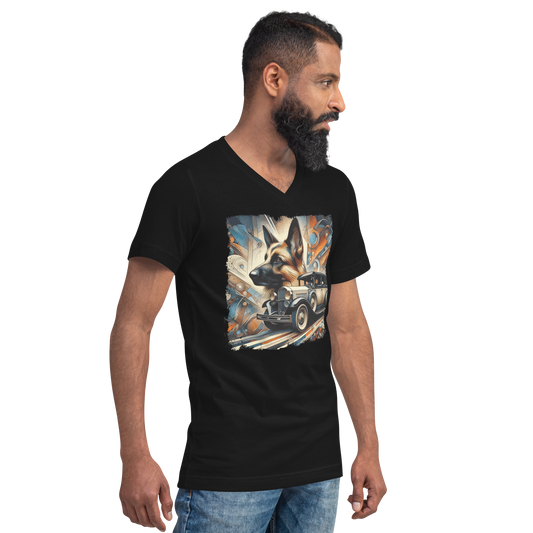 Canine Cruiser - Men's V-Neck Tee