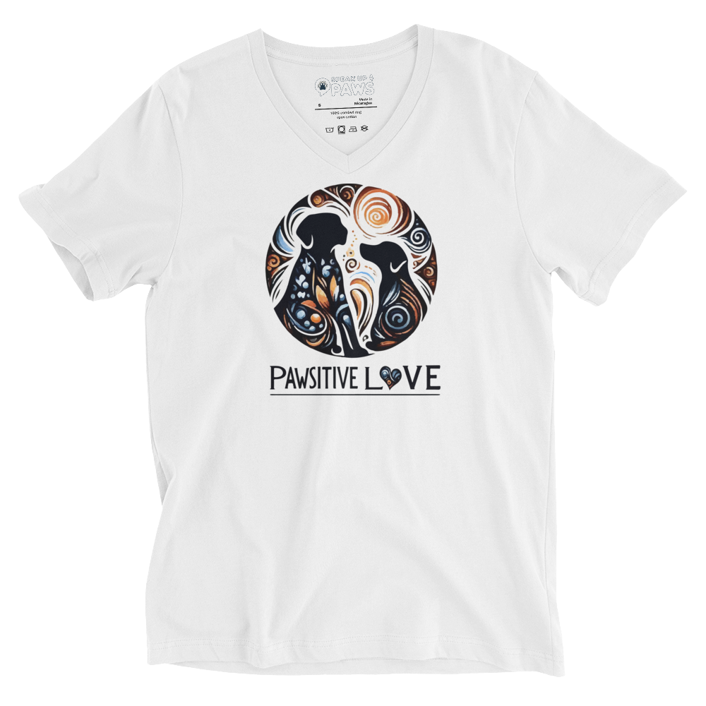 Canine Whirlpool - Pawsitive Love - V-Neck Tee