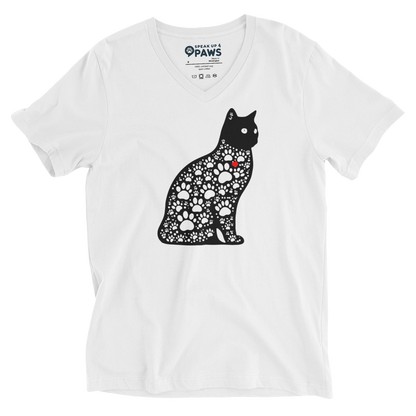 Paws in Harmony - Cat - V-Neck Tee