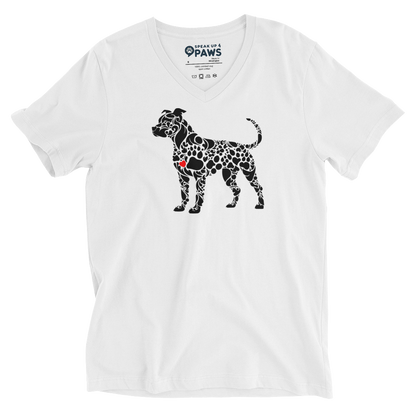 Paws of Loyalty - Pit White - V-Neck Tee