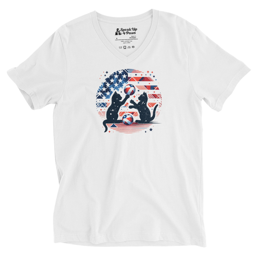 Patriotic Playtime - V-Neck Tee