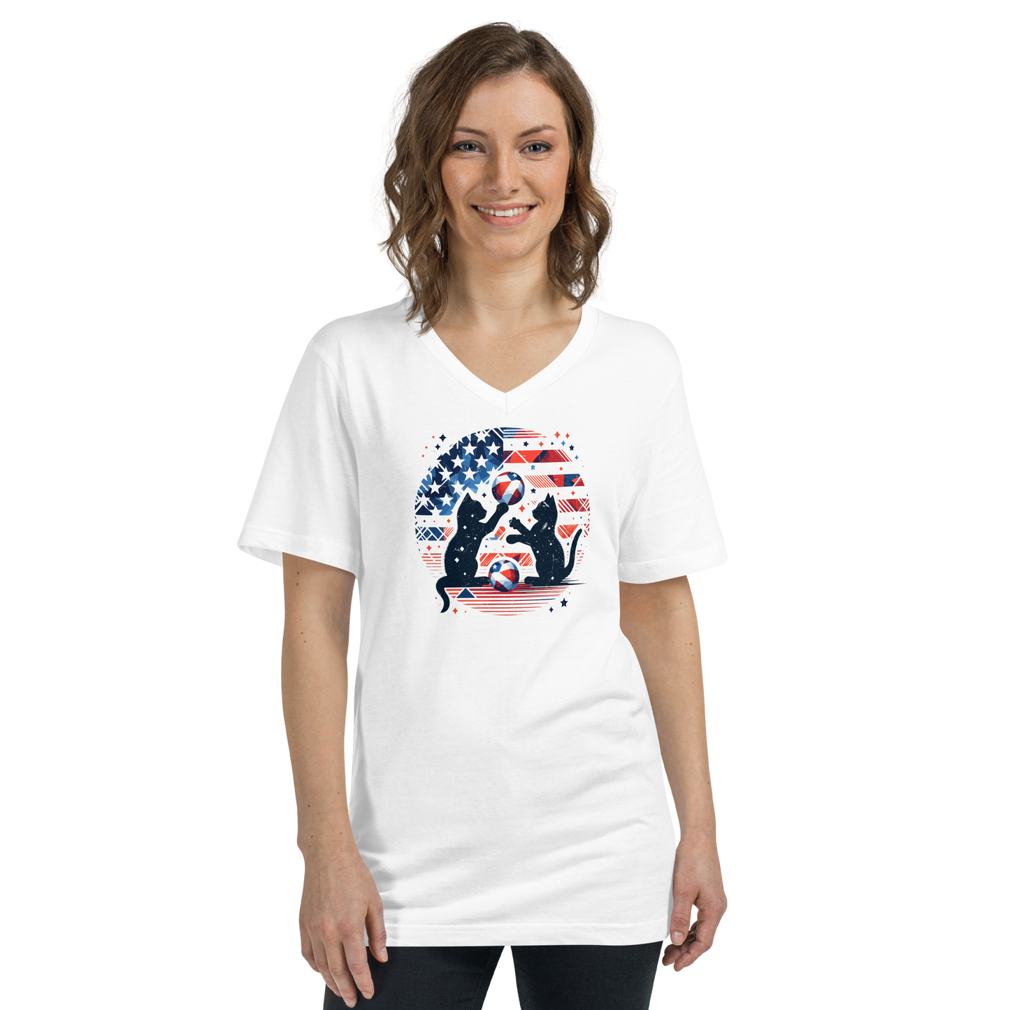 Patriotic Playtime - V-Neck Tee