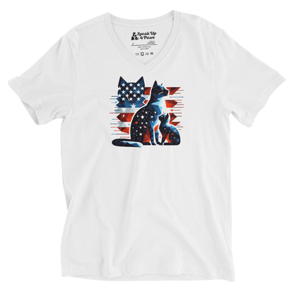 Stars and Stripes Companions - V-Neck Tee