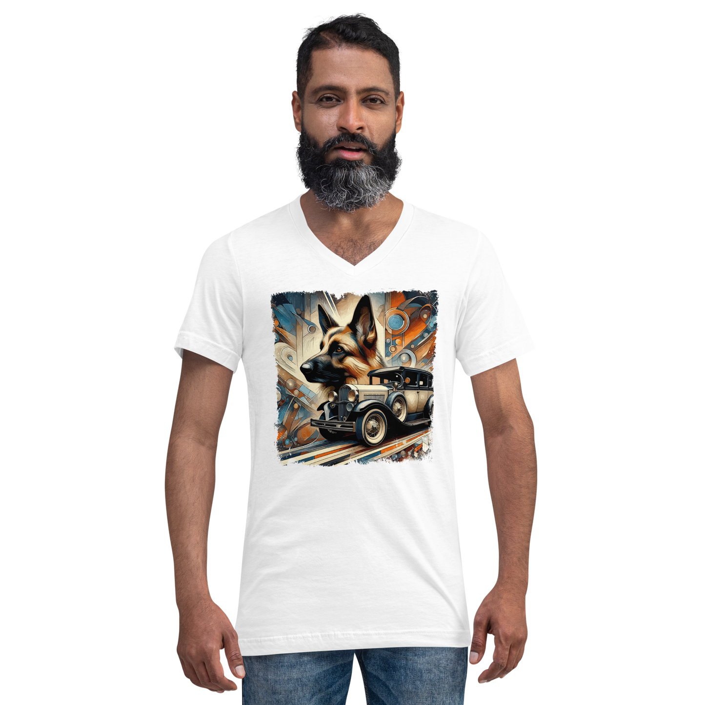 Canine Cruiser - Men's V-Neck Tee