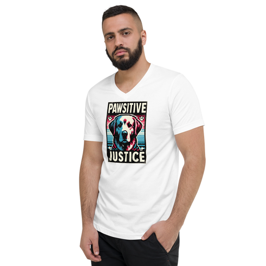 Bark Nirvana - Pawsitive Justice - V-Neck Tee