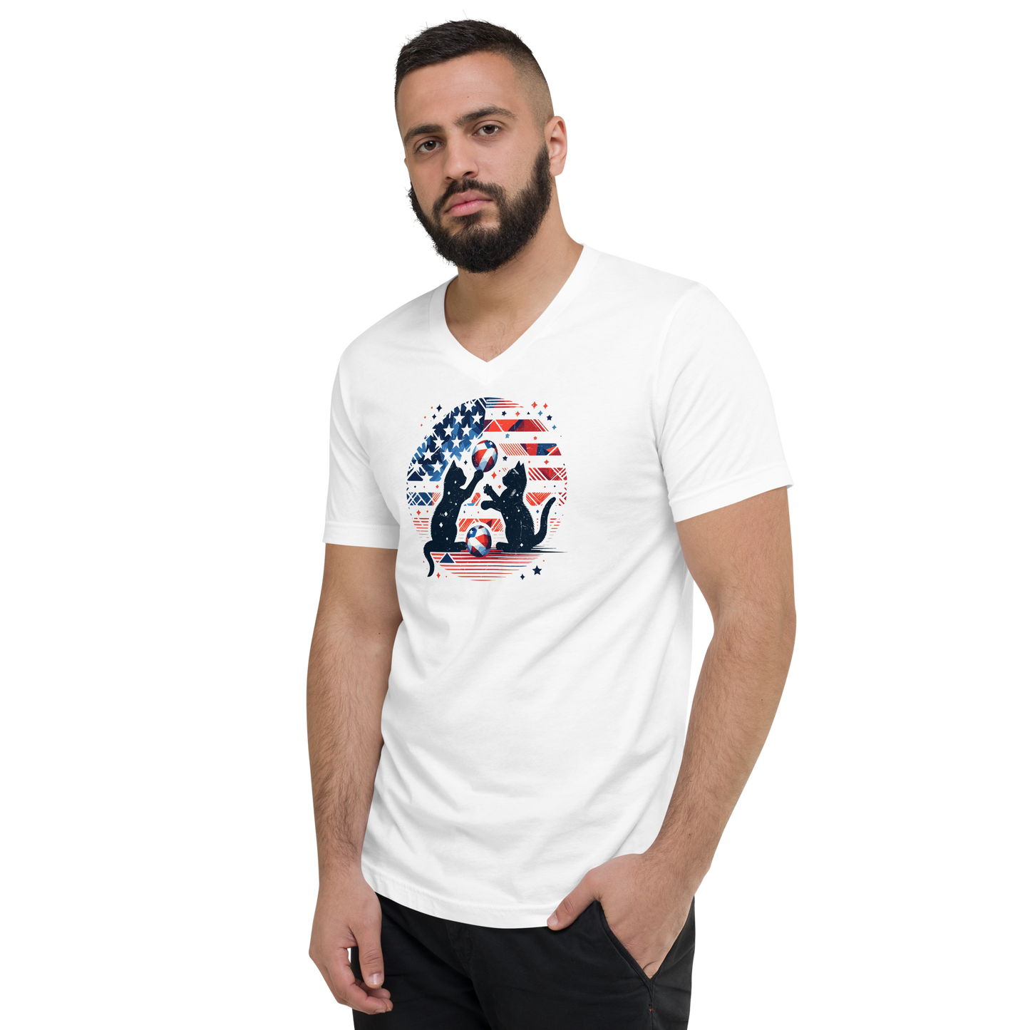 Patriotic Playtime - V-Neck Tee