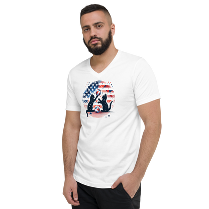 Patriotic Playtime - V-Neck Tee