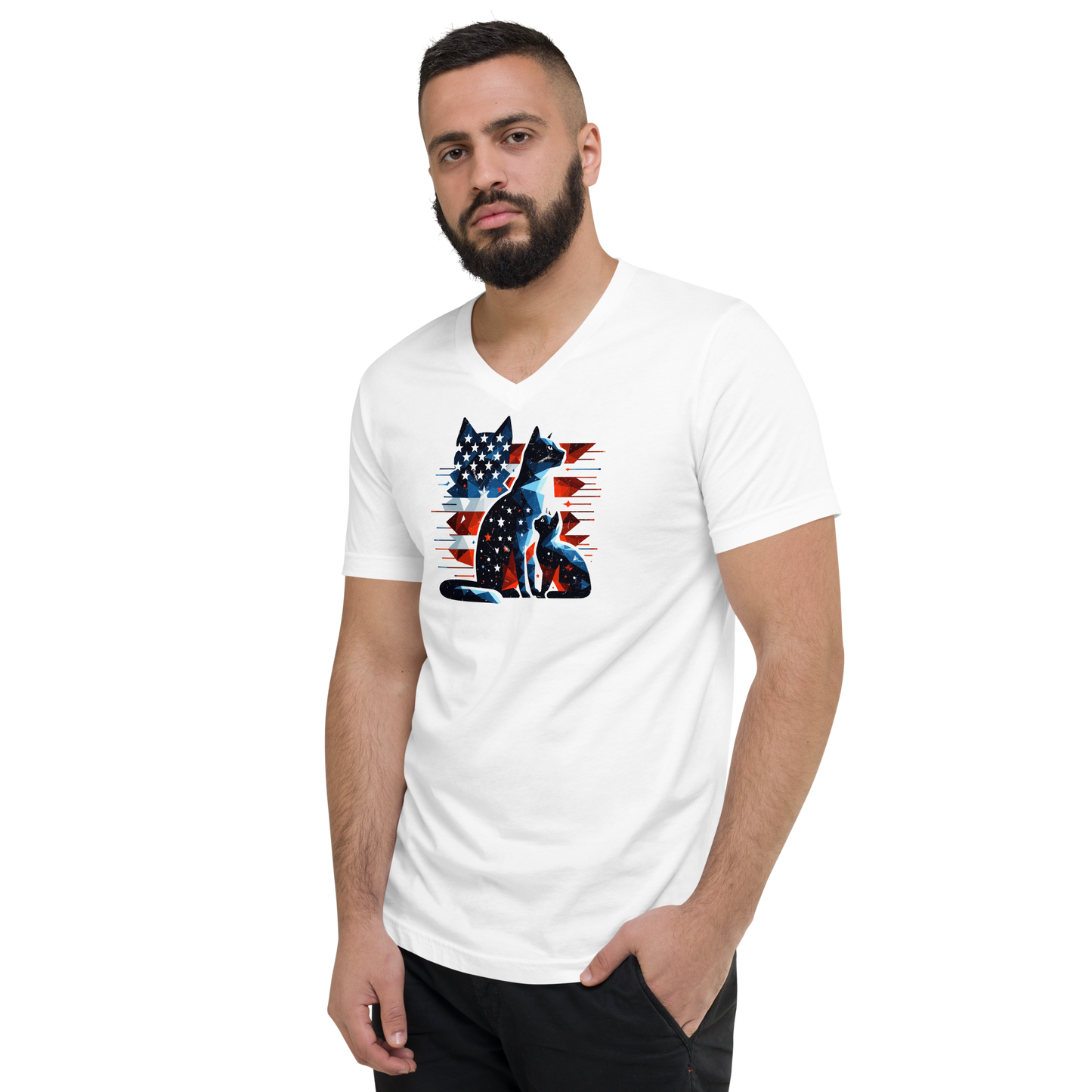 Stars and Stripes Companions - V-Neck Tee