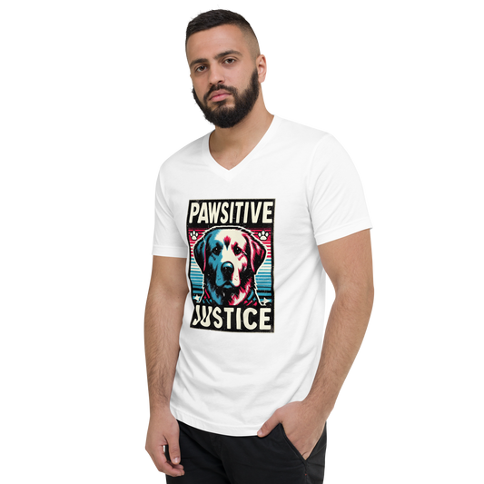 Bark Nirvana - Pawsitive Justice - V-Neck Tee