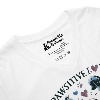 Azure Harmony - Pawsitive Love - V-Neck Tee