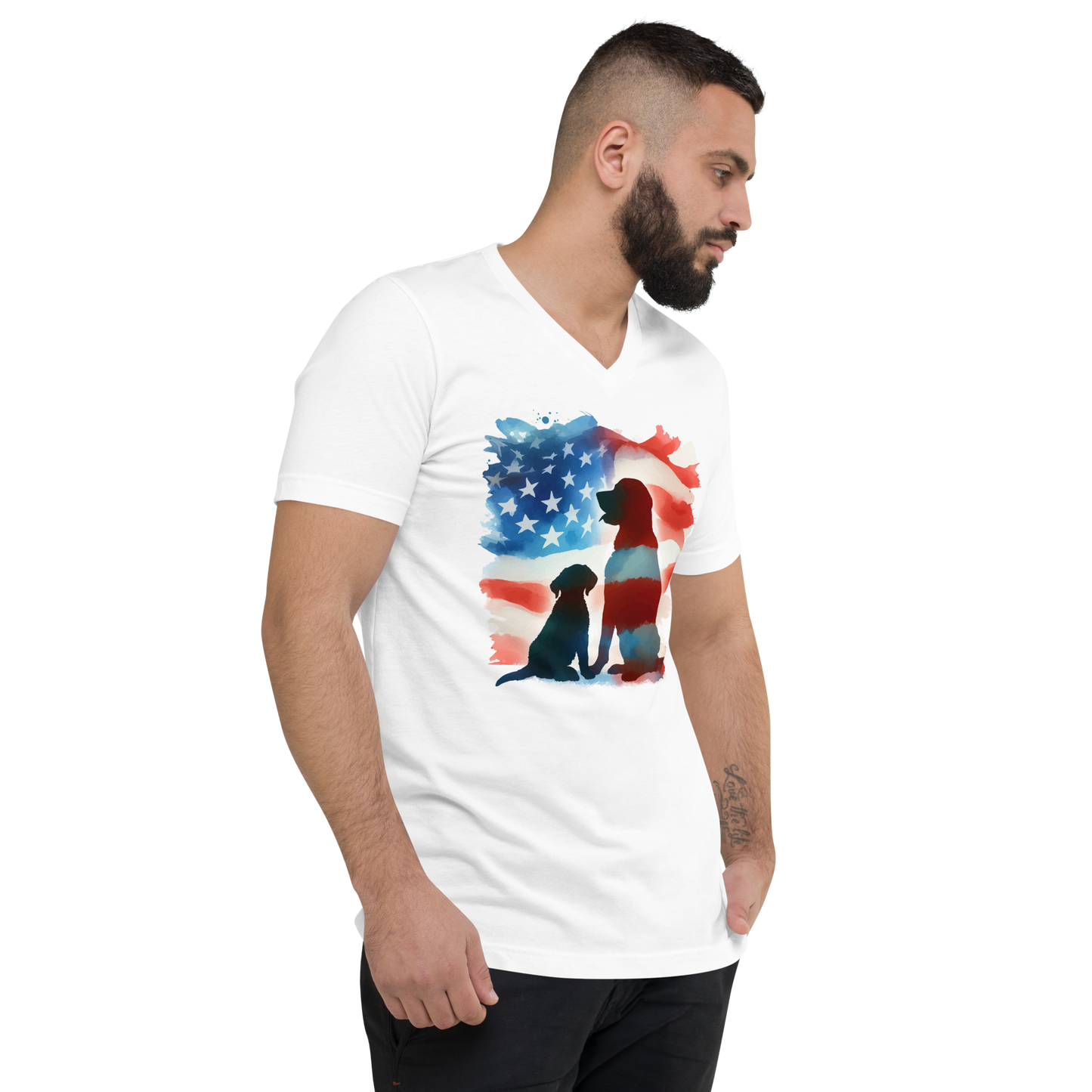 Patriotic Dreams - Men's V-Neck Tee