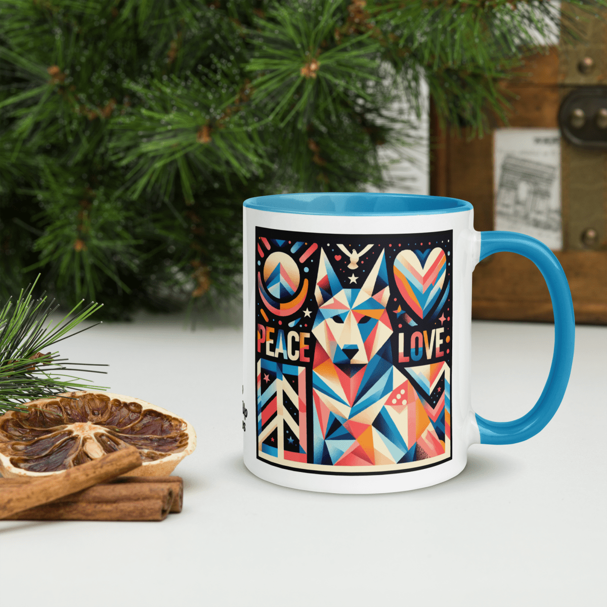 Kaleidoscope Harmony - Pawfect Color Mug 11 oz. - Coffee Mug - Inside Color - Speak Up 4 Paws