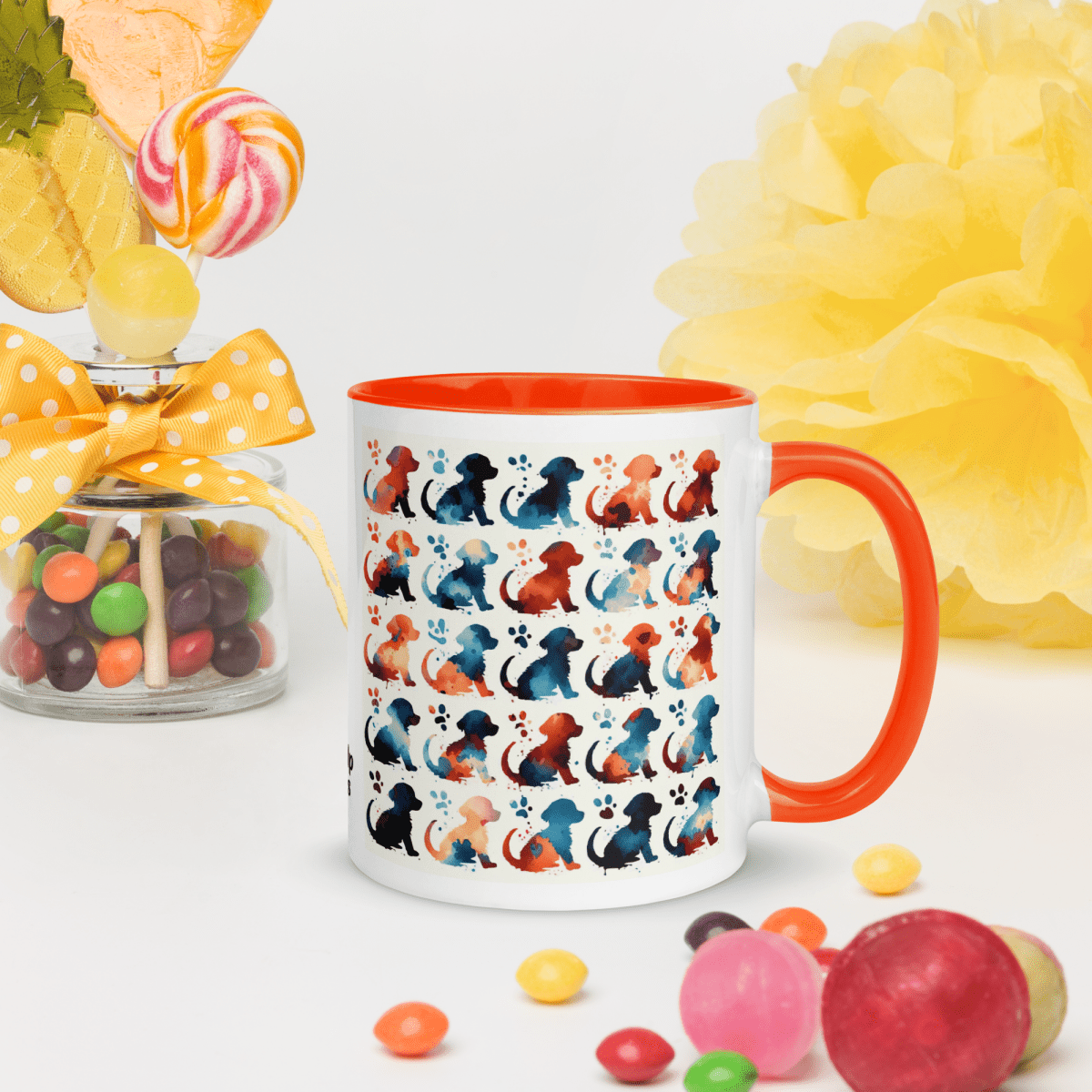 Watercolor Pups - Pawfect Color Mug 11 oz. - Coffee Mug - Inside Color - Speak Up 4 Paws