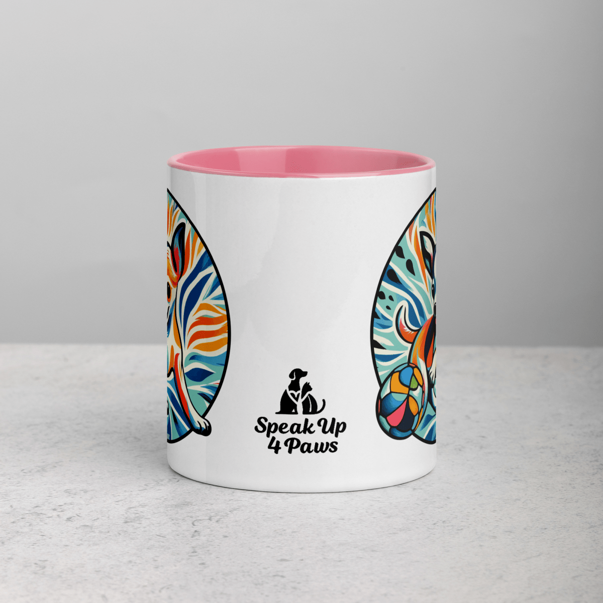 Chihuahua's Playful Dance - Pawfect Color Mug 11 oz. - Speak Up 4 Paws