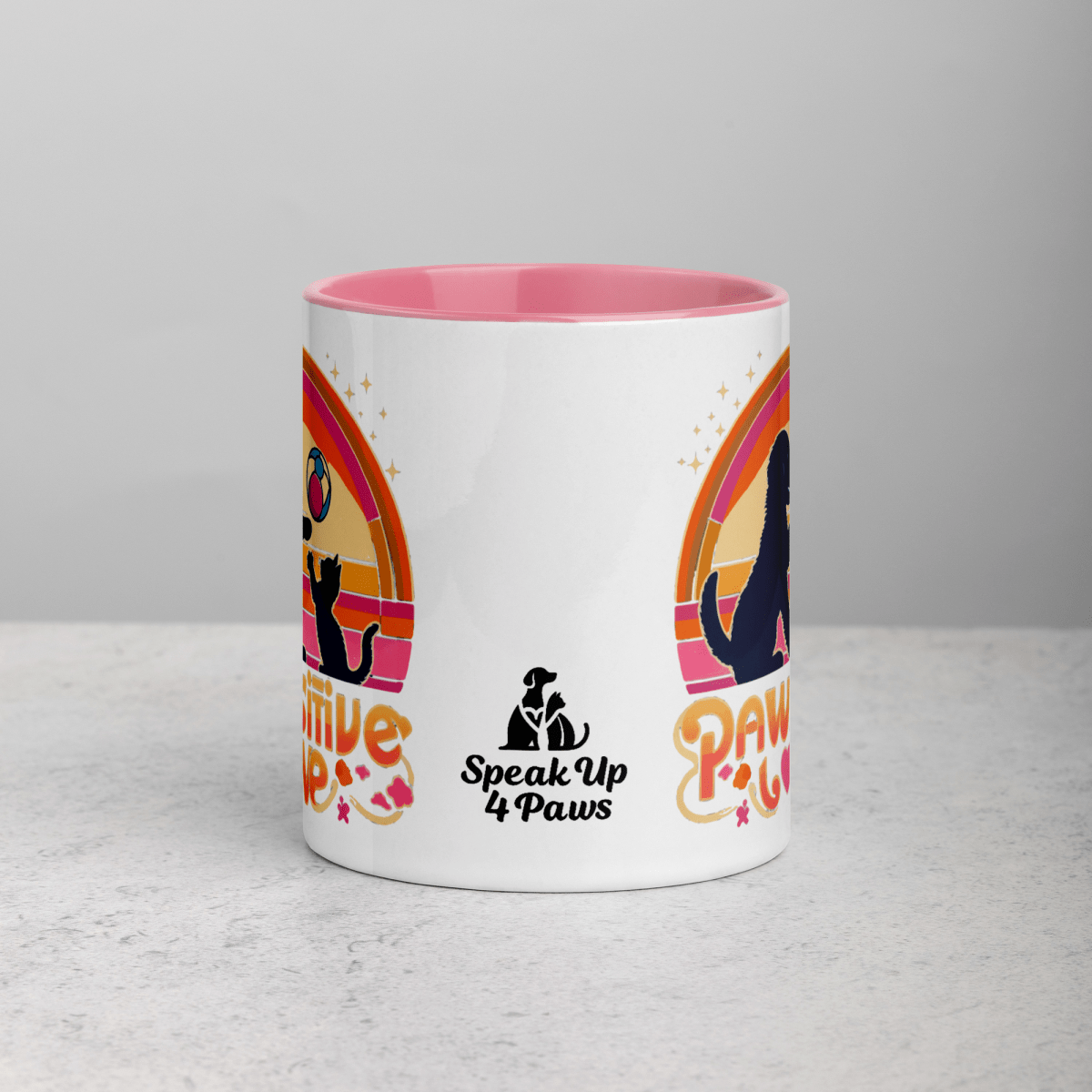 Rainbow Connection - Pawfect Color Mug 11 oz. - Coffee Mug - Inside Color - Speak Up 4 Paws