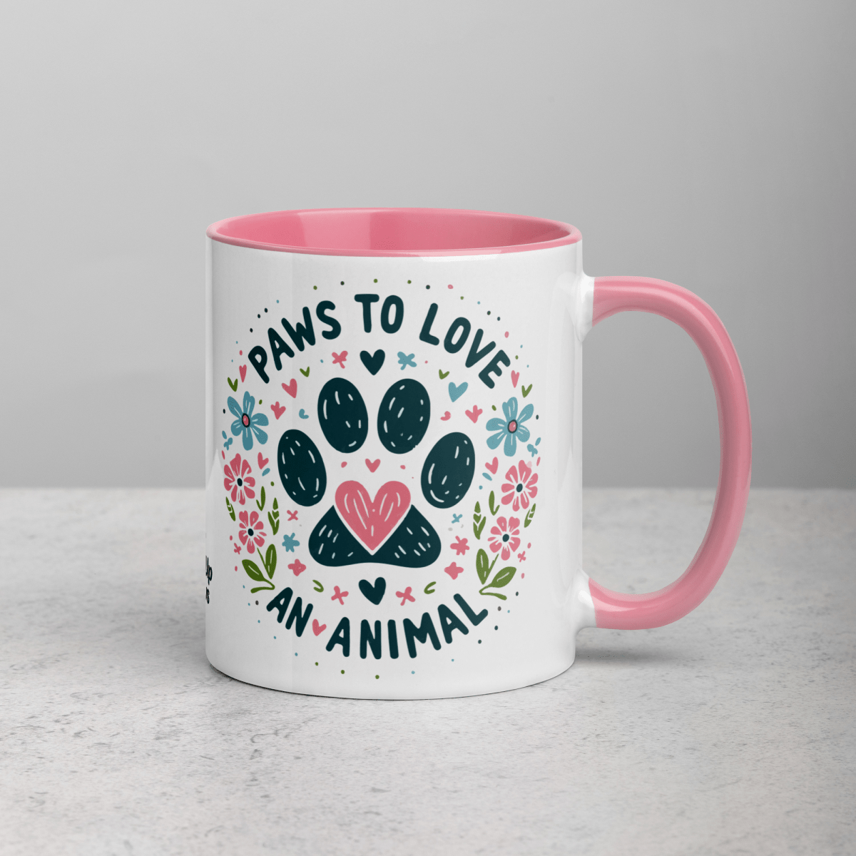 Circle of Pawsitivity - Pawfect Color Mug 11 oz. - Coffee Mug - Inside Color - Speak Up 4 Paws