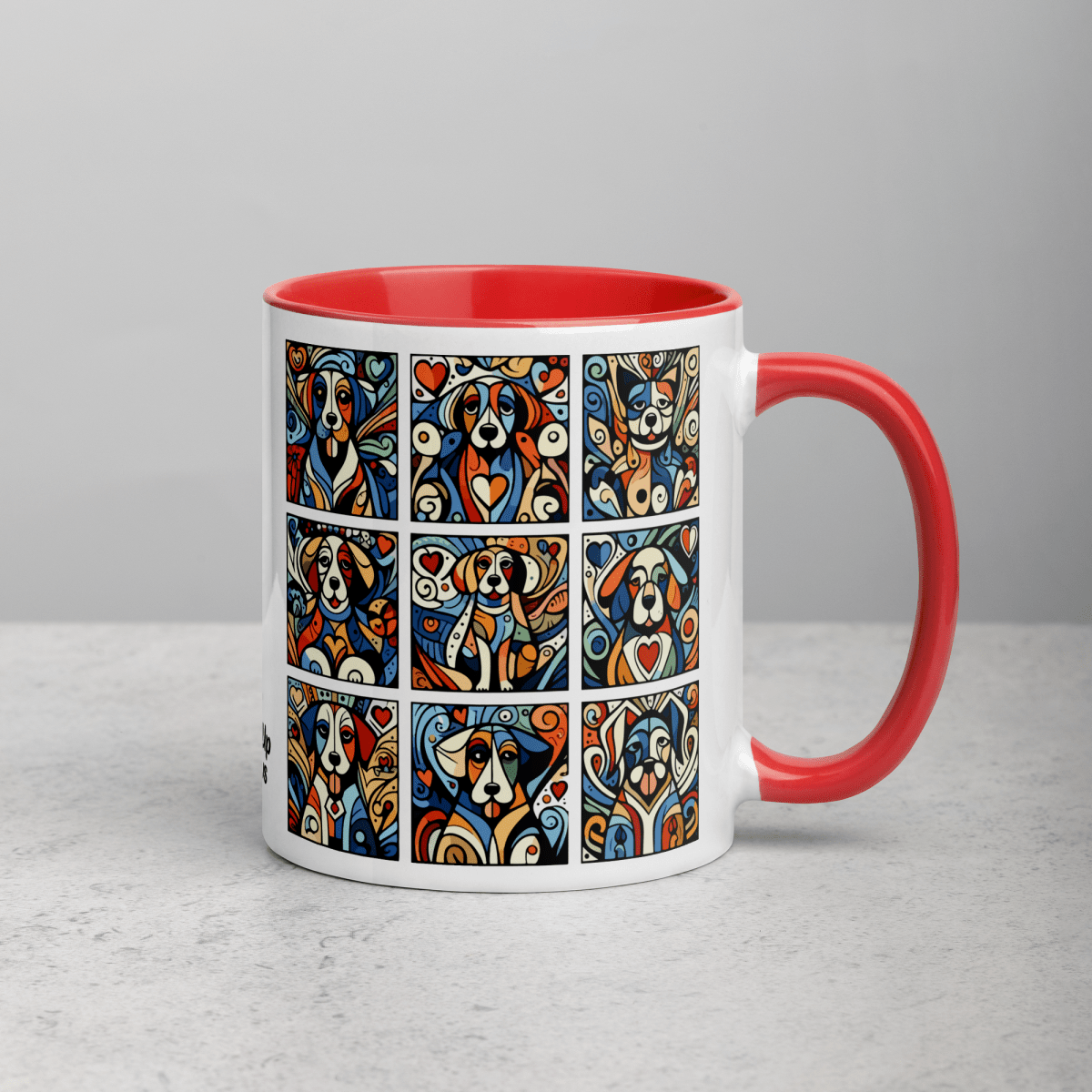 Artful Canines - Pawfect Color Mug 11 oz - Coffee Mug - Inside Color - Speak Up 4 Paws