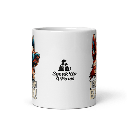 Bark of Freedom Trio - Shepherd - Artful Paws Mug 11 oz. - Coffee Mug - Speak Up 4 Paws