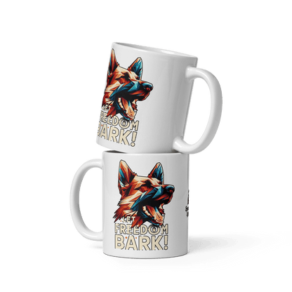 Bark of Freedom Trio - Shepherd - Artful Paws Mug 11 oz. - Coffee Mug - Speak Up 4 Paws