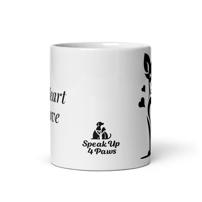 Tiny Heart - Big Love - Artful Paws Mug 11 oz. - Coffee Mug - Speak Up 4 Paws