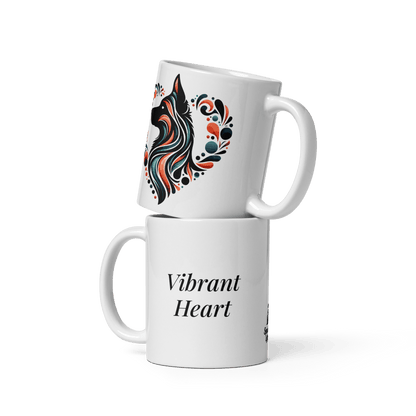 Vibrant Heart - Artful Paws Mug 11 oz. - Coffee Mug - Speak Up 4 Paws