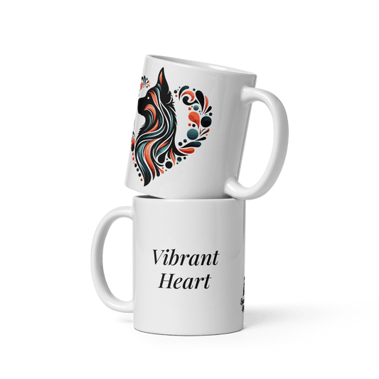Vibrant Heart - Artful Paws Mug 11 oz. - Coffee Mug - Speak Up 4 Paws