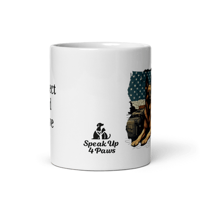 Sentinel of Valor - Artful Paws Mug - Coffee Mug - Speak Up 4 Paws