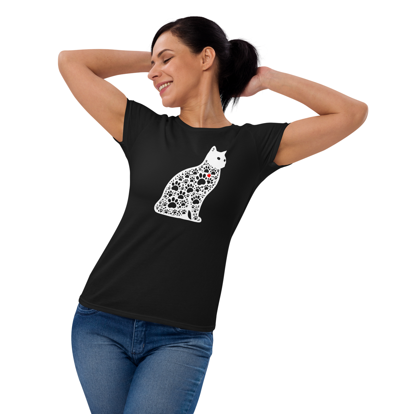 Paws in Harmony - Cat - Womens Fashion Fit