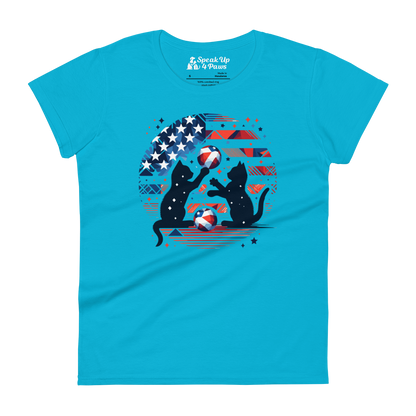 Patriotic Playtime - Womens Fashion Fit Tee