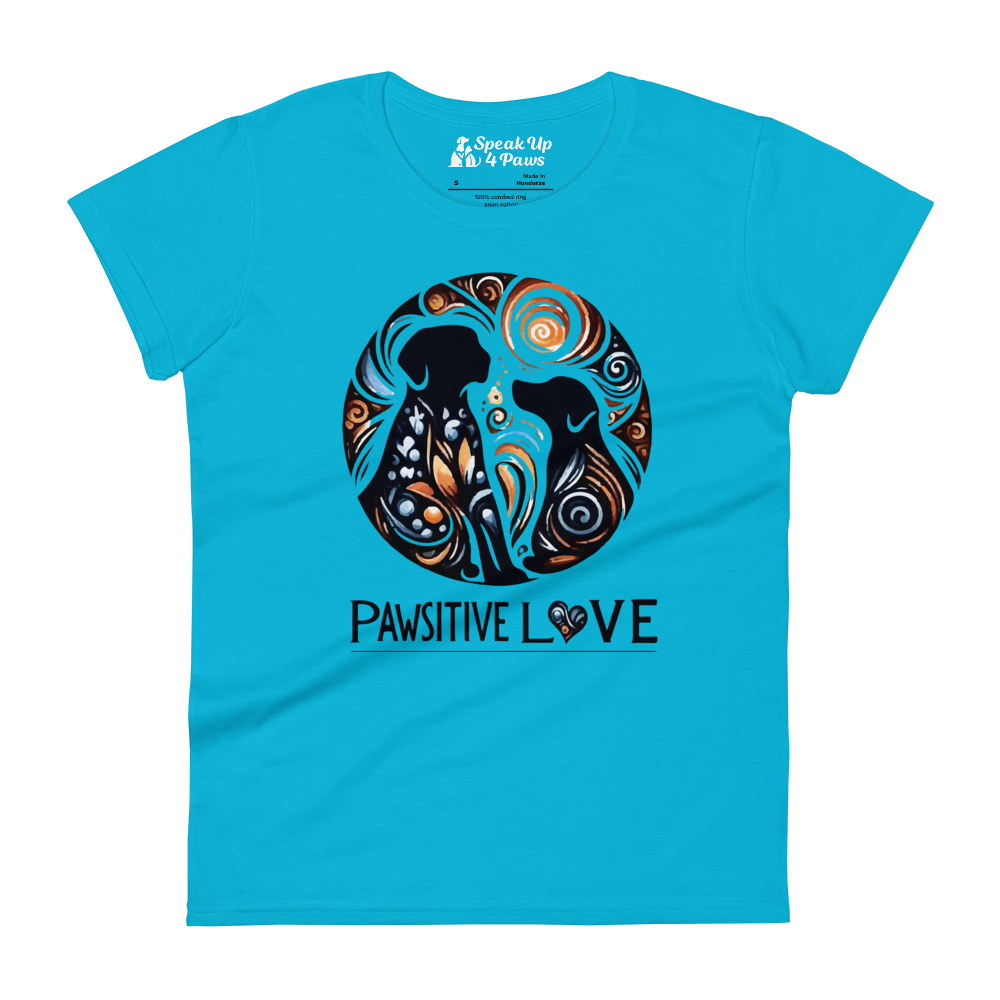 Canine Whirlpool -Pawsitive Love - Womens Fashion Fit Tee