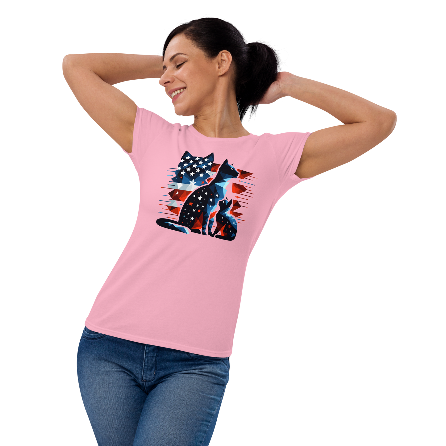 Stars and Stripes Companions - Womens Fashion Fit Tee