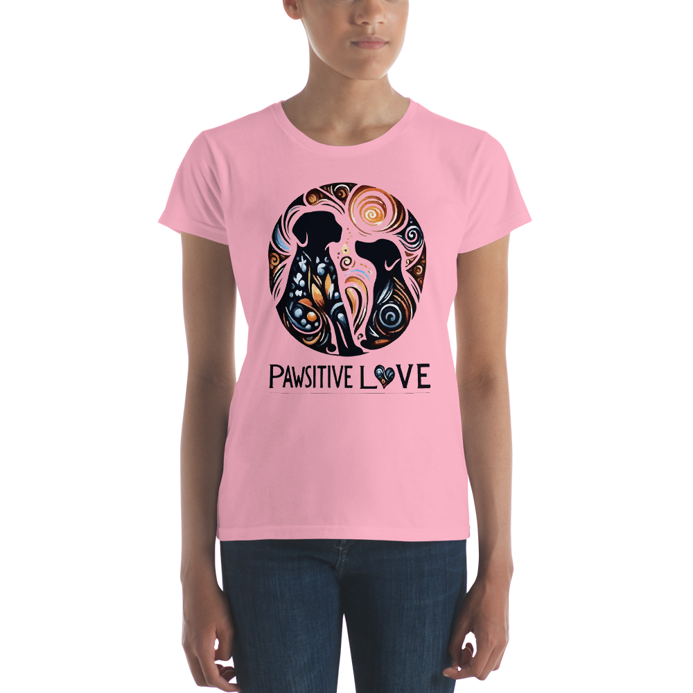 Canine Whirlpool -Pawsitive Love - Womens Fashion Fit Tee