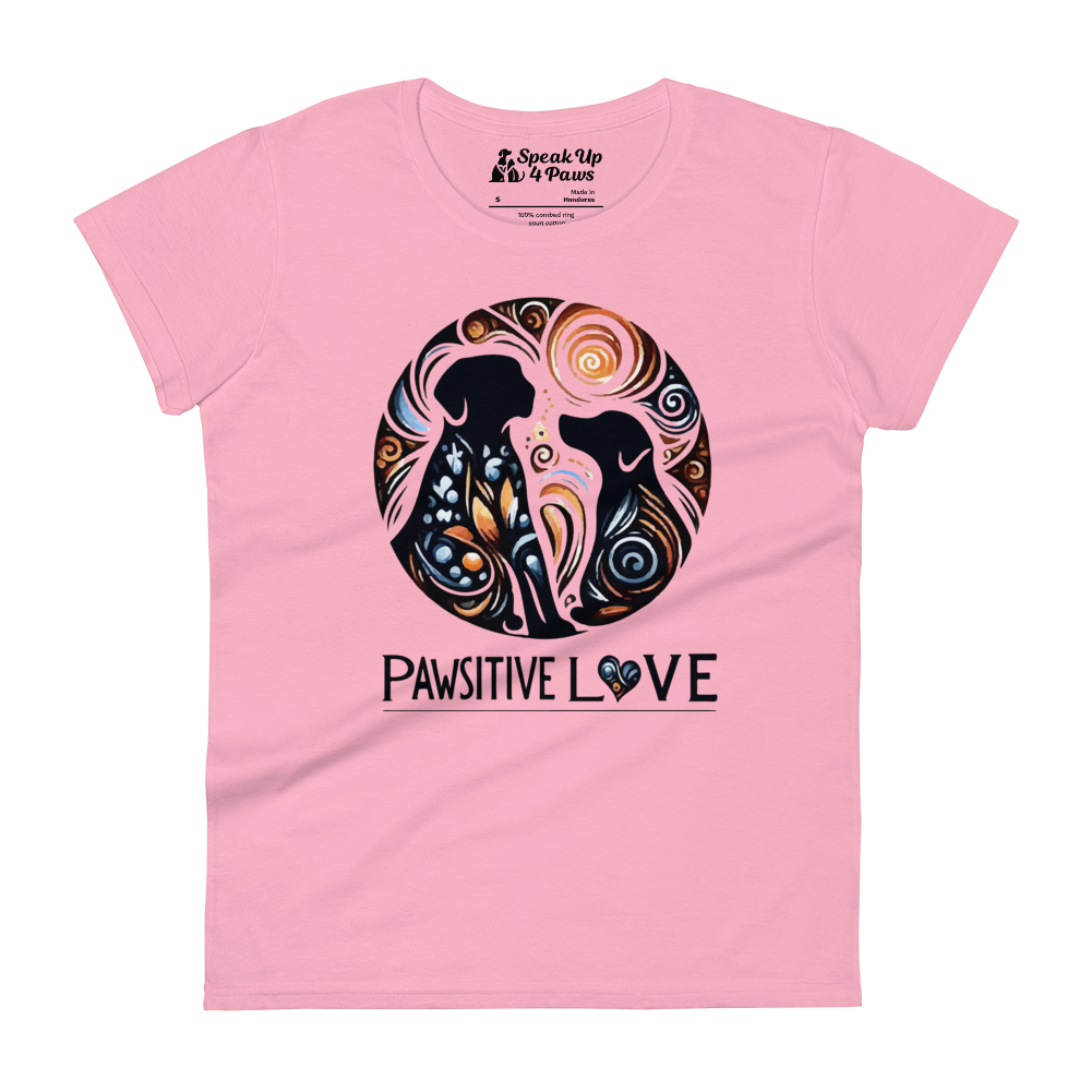 Canine Whirlpool -Pawsitive Love - Womens Fashion Fit Tee