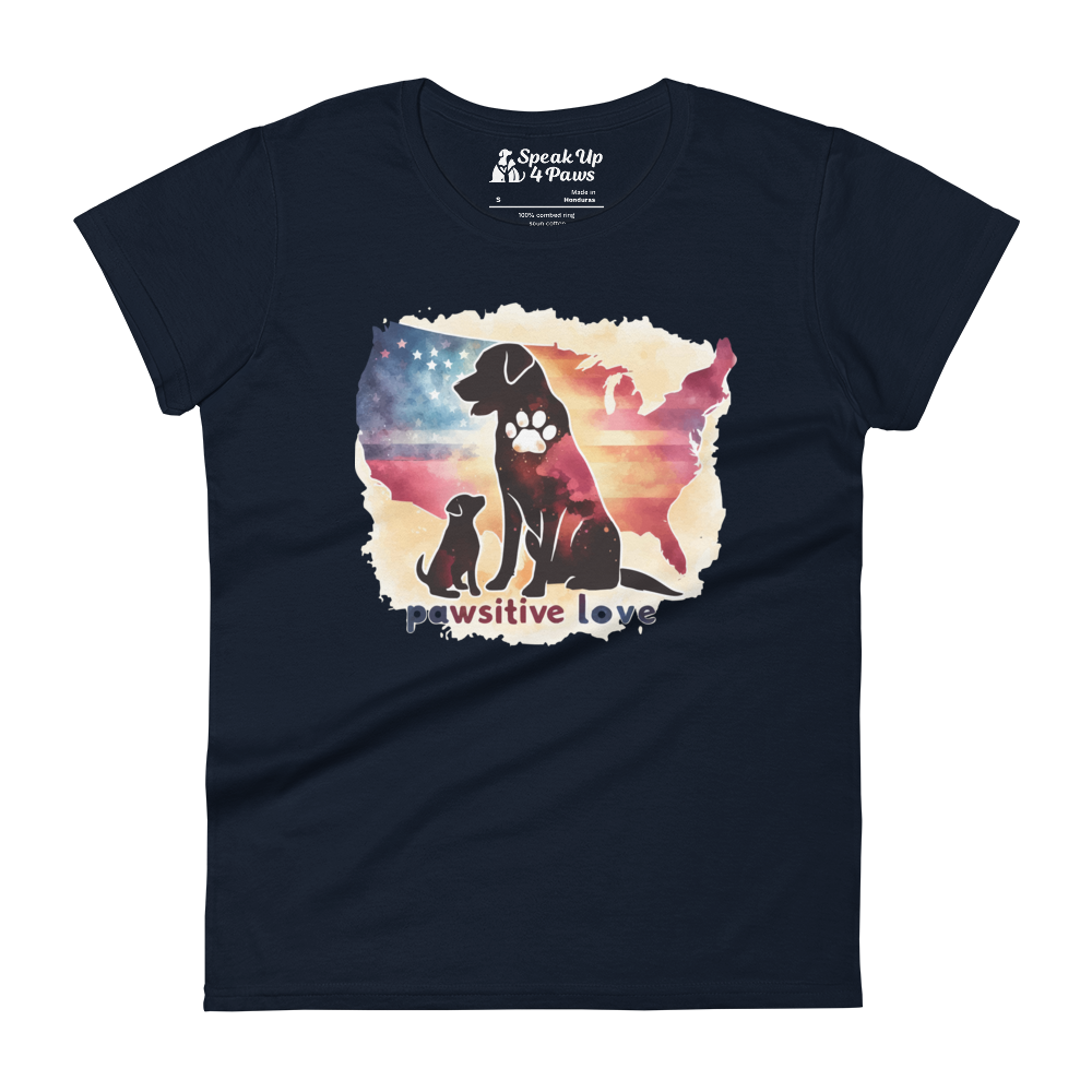 Paws Across the Nation - Womens Fashion Fit Tee