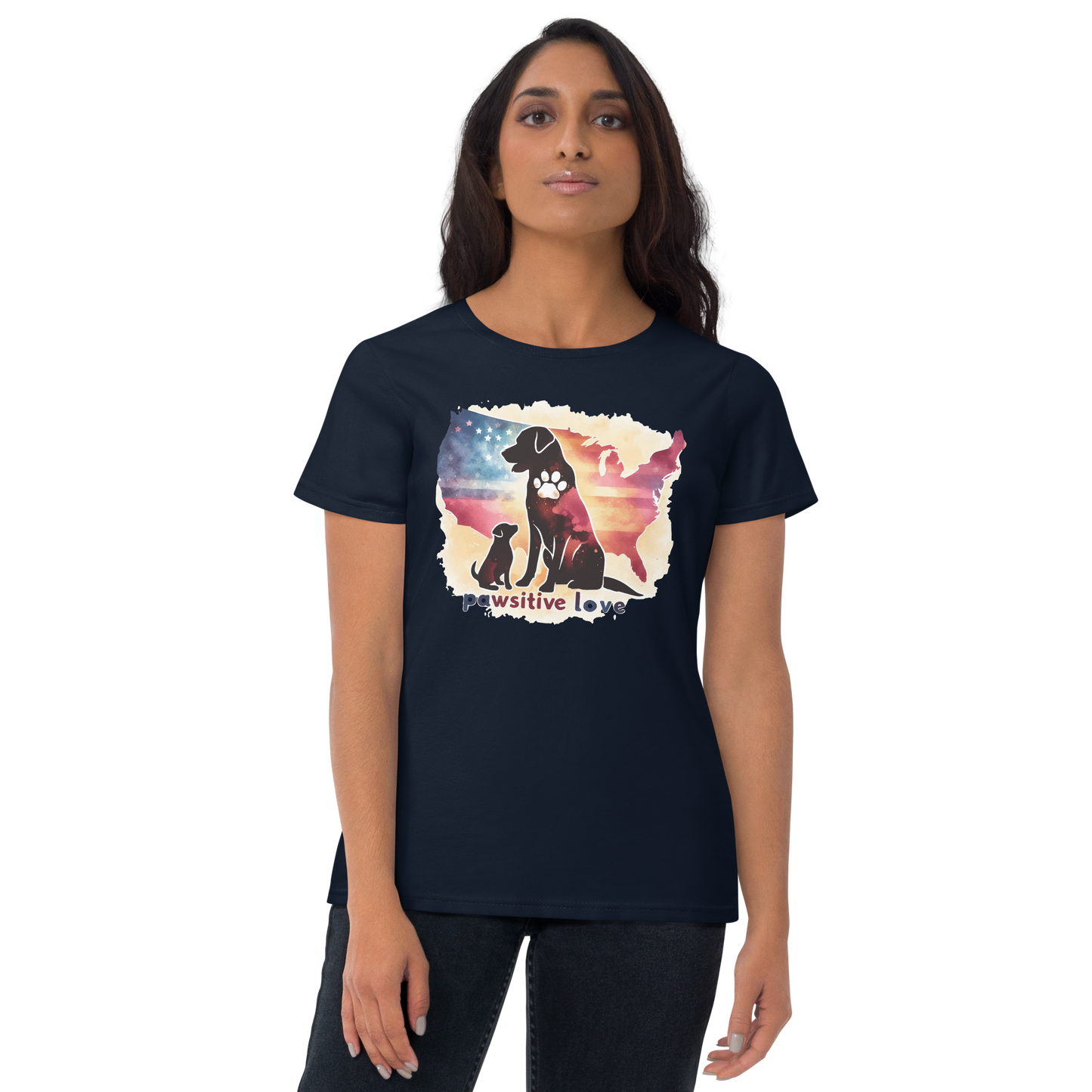 Paws Across the Nation - Womens Fashion Fit Tee