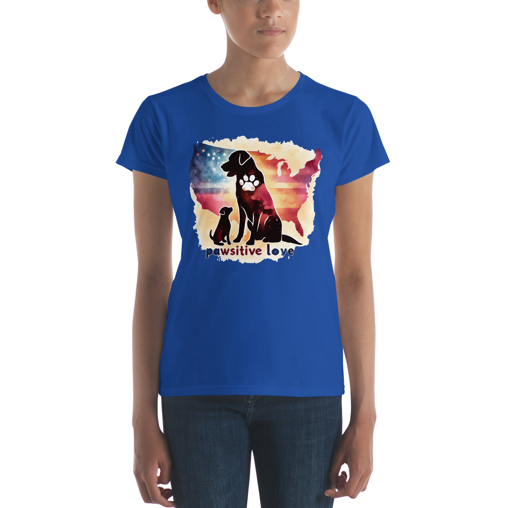 Paws Across the Nation - Womens Fashion Fit Tee