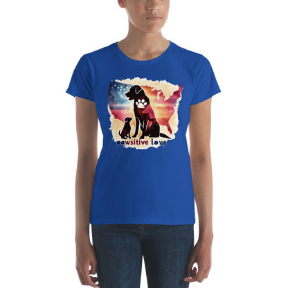 Paws Across the Nation - Womens Fashion Fit Tee