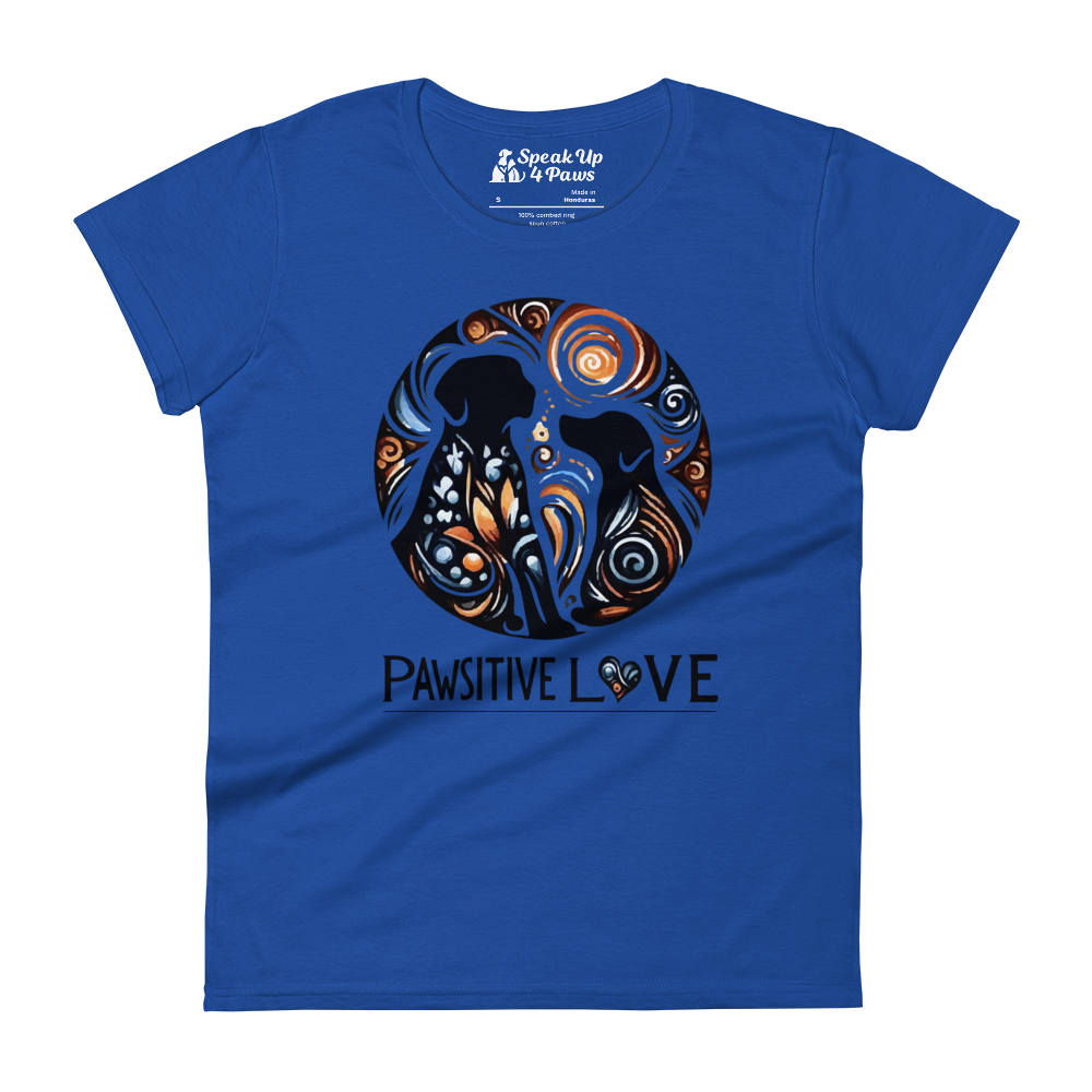 Canine Whirlpool -Pawsitive Love - Womens Fashion Fit Tee