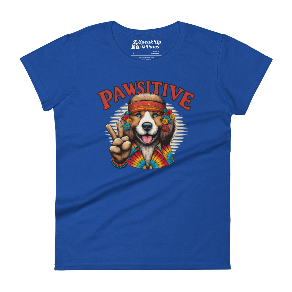 Groovy Canine Vibes - Pawsitive Peace - Womens Fashion Fit