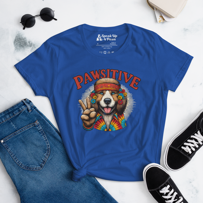 Groovy Canine Vibes - Pawsitive Peace - Womens Fashion Fit