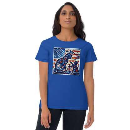 Feline Fireworks Fiesta - Womens Fashion Fit Tee