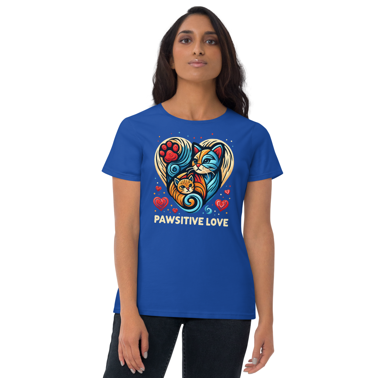 Feline Harmony - Womens Fashion Fit Tee