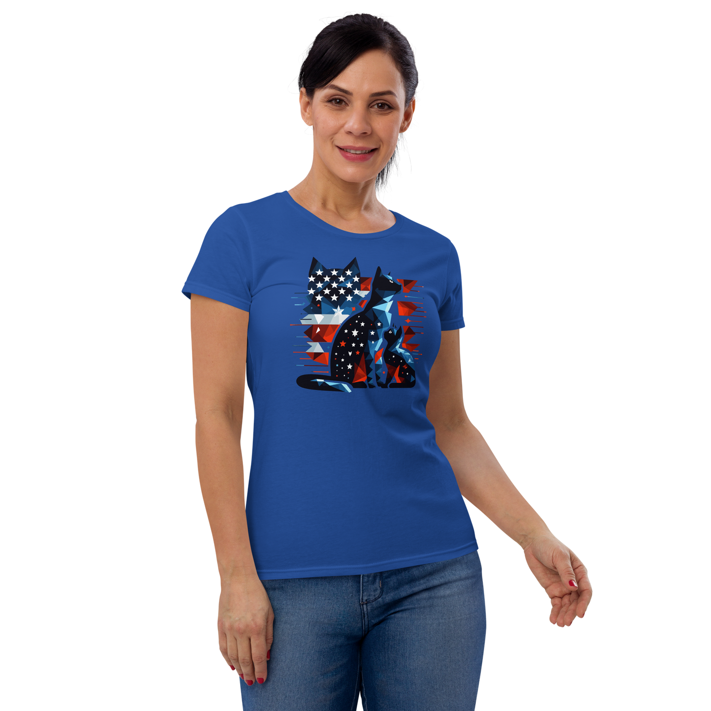 Stars and Stripes Companions - Womens Fashion Fit Tee