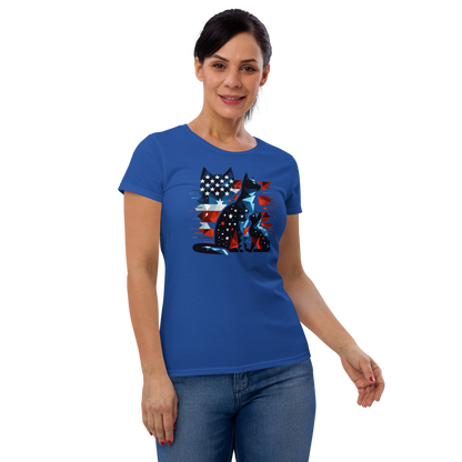 Stars and Stripes Companions - Womens Fashion Fit Tee